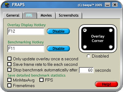 Fraps screenshot