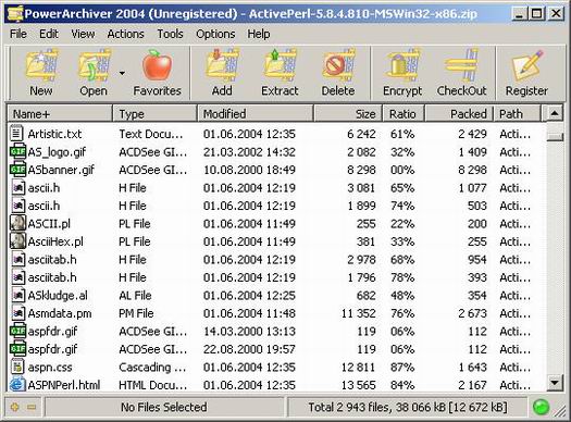PowerArchiver 2004 9.2 screenshot (resized)