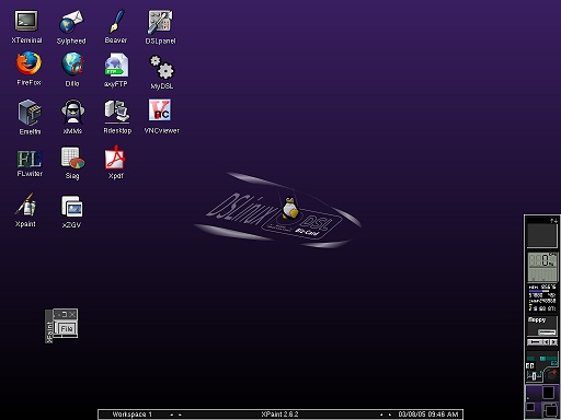 Damn Small Linux 1.0 RC1 (klein)
