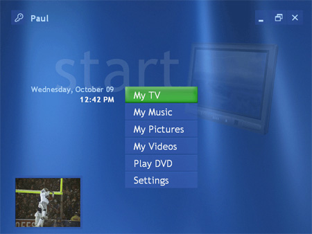 Windows XP MCE start (medium)