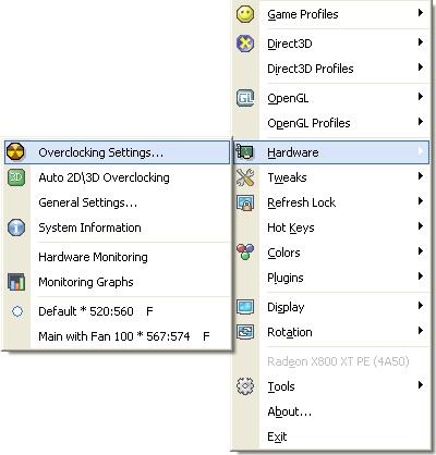 ATi Tray Tools screenshot