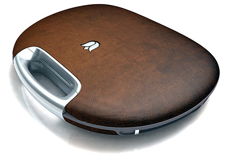 Tulip E-Go notebook met leren bekleding
