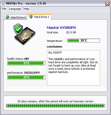 HDDlife screenshot