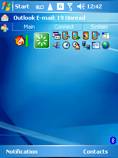 Windows Mobile 2005 - Startscherm