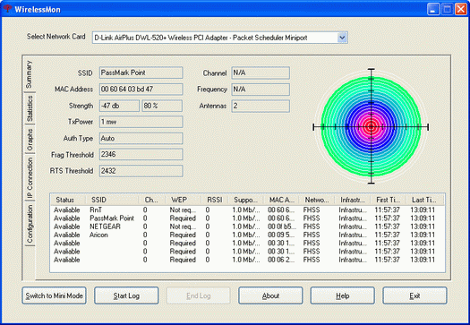 WirelessMon monitor screenshot