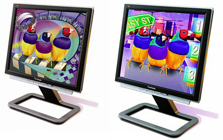 Viewsonic VX724 (links) en VX924 (rechts)