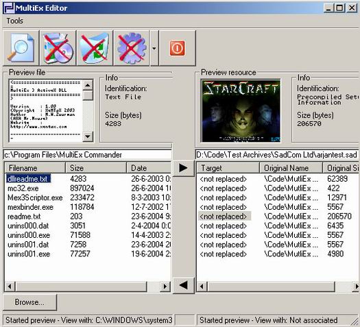 MultiEx Commander screenshot (resized)