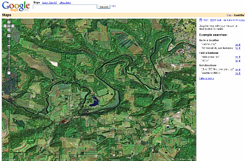 Google Maps satellietfoto's klein