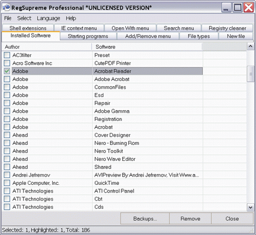 RegSupreme Pro screenshot (resized)