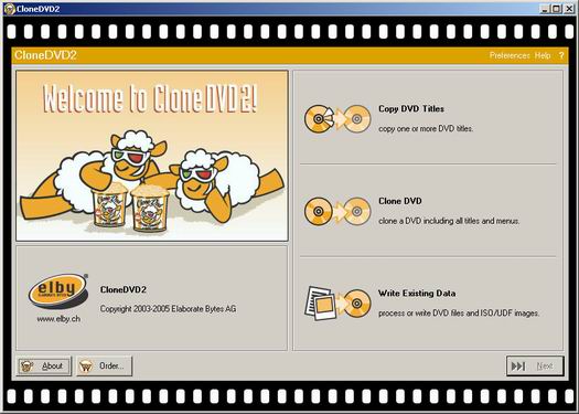 CloneDVD screenshot (resized)