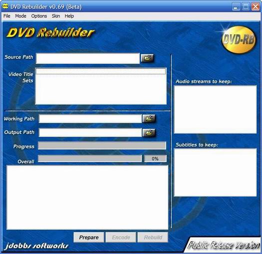 DVD ReBuilder screenshot (resized)
