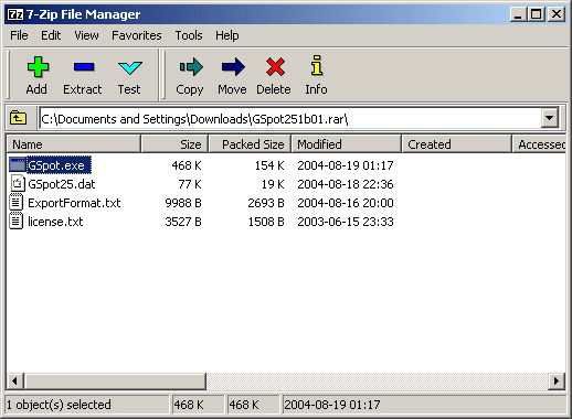 7-Zip screenshot