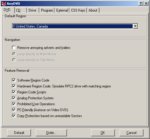 AnyDVD 5.1.0.1 screenshot