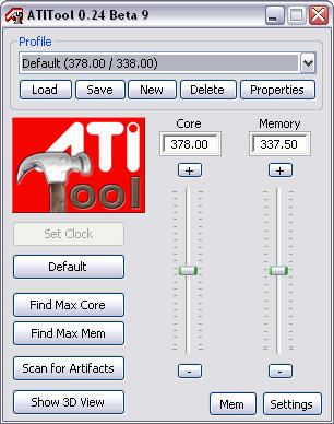 ATiTool 0.24 beta 9 screenshot