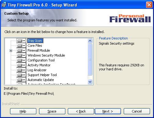 Tiny Personal Firewall 6.0 screenshot