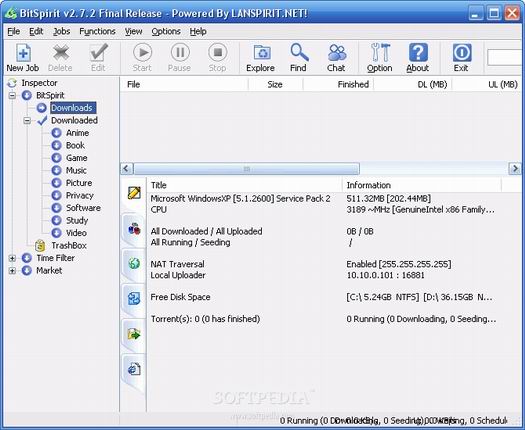 BitSpirit screenshot (resized)