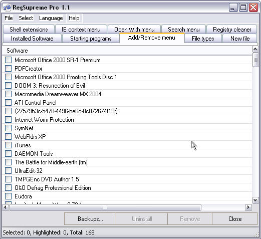 RegSupreme Pro screenshot