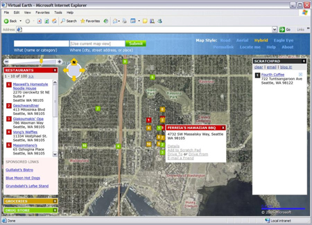 MSN Virtual Earth MSN Virtual Earth