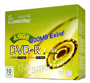 SmartBuyDisc DVD-R 4,9GB doos