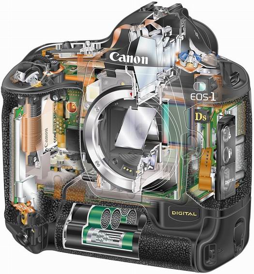 Canon EOS 1Ds van binnen