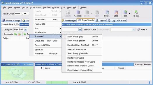 NewsLeecher 2.1 beta 2 screenshot (resized)