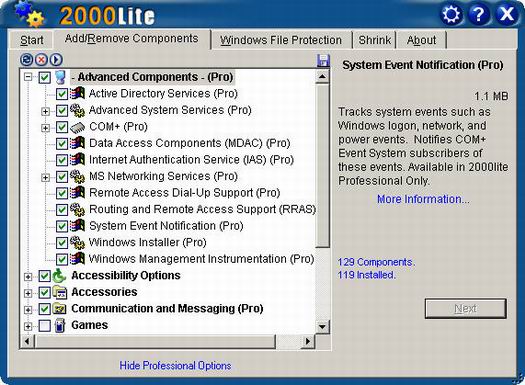 XPlite 1.6 screenshot (resized)