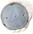 Wafer met euro-projectie