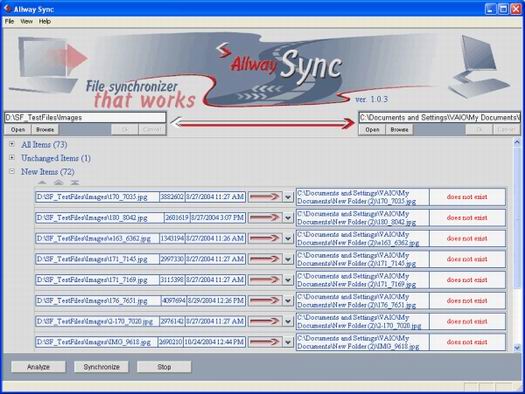 Allway Sync screenshot (resized)
