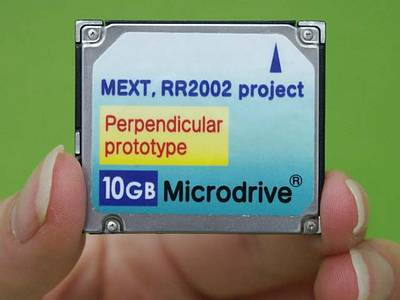 Experimentele 10GB-microdrive