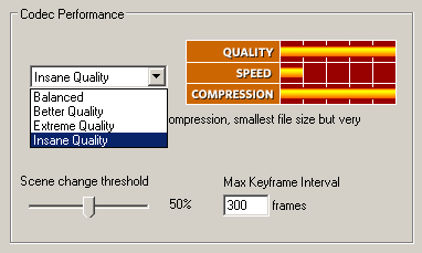 DivX 6.0 quality selector 
