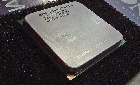 Athlon 64 FX-57 processor close-up Athlon 64 FX-57 processor close-up