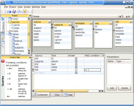 KOffice Kexi (klein)