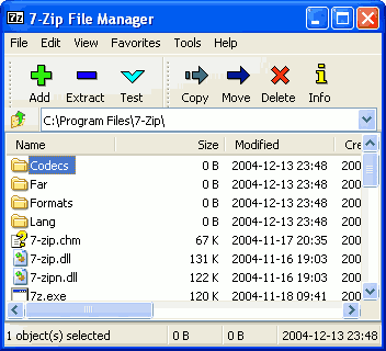 7-Zip screenshot