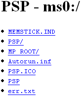 PSP Webserver