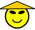 <|-) (chinese smiley)