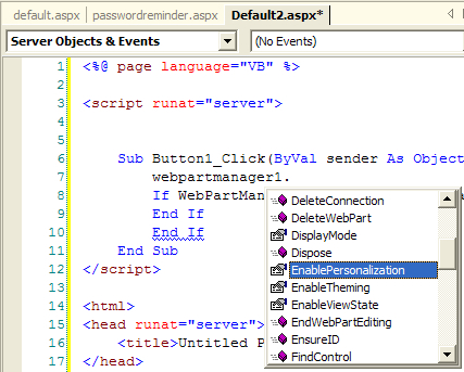 Visual Studio 2005 screenshot Visual Studio 2005 screenshot