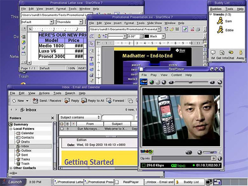 Sun Java Desktop System (klein)