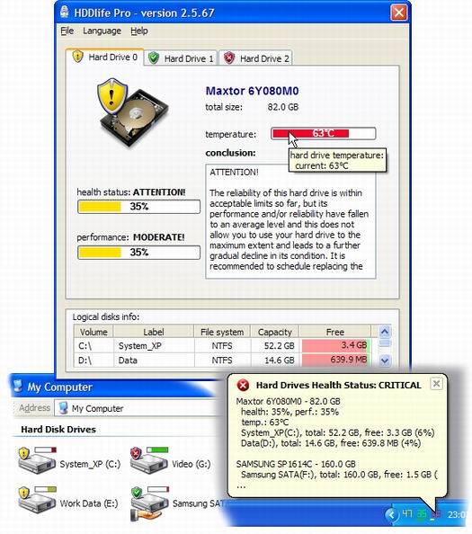 HDDlife 2.5 screenshot (resized)