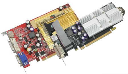 Passief gekoelde GeForce 6600-kaarten Passief gekoelde GeForce 6600-kaarten