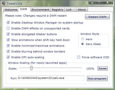TweakVista 0.6