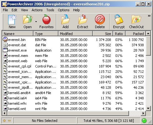 PowerArchiver 2006 screenshot