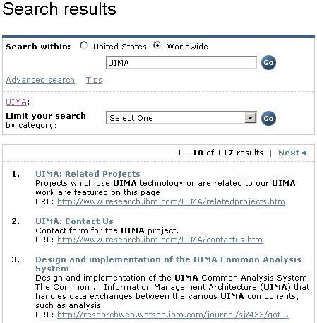 IBM Search
