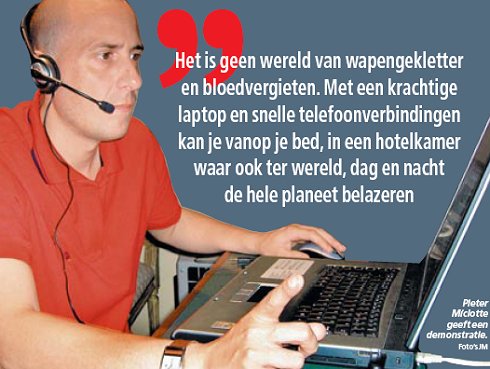'Hacker' Pieter Miclotte in Het Laatste Nieuws 'Hacker' Pieter Miclotte in Het Laatste Nieuws