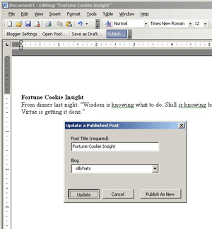Blogger Word-add-in
