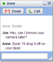 Google Talk - Chatvenster