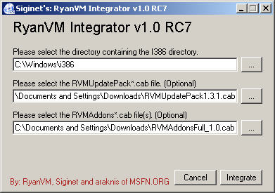 RyanVM Integrator