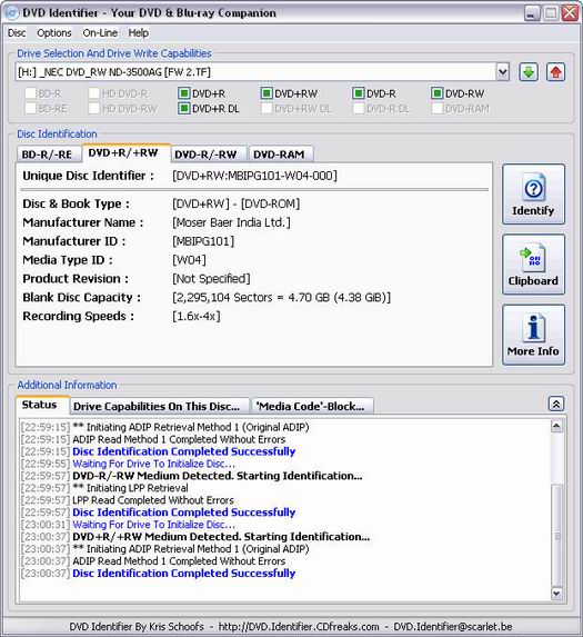 DVD Identifier 4.1.0 screenshot (resized)