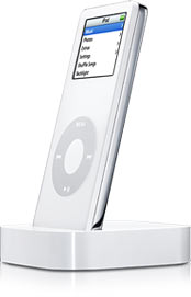 iPod nano in dock