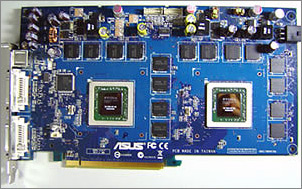 Asus videokaart met tweemaal GeForce 7800 GT