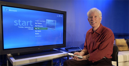 Jim Allchin presenteert Media Center' Jim Allchin presenteert Media Center